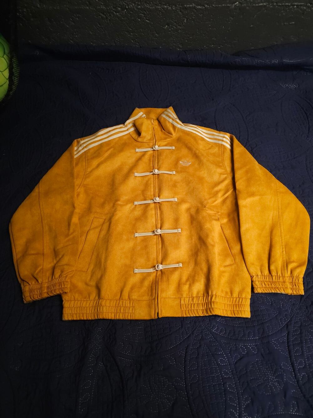 Adidas Tang CNY Track Jacket Toggle Mustard Yellow Size M Like New